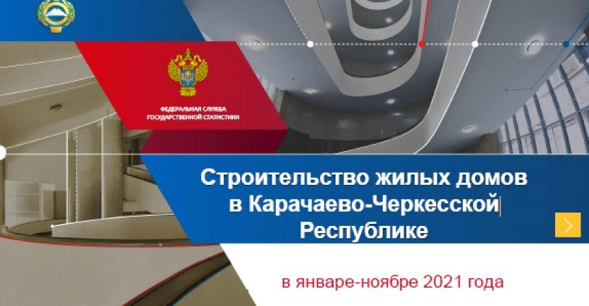 Строительство жилых домов в Карачаево-Черкесской Республике в январе-ноябре 2021 года