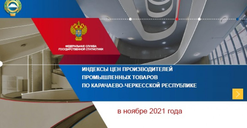 Индексы цен производителей промышленных товаров по Карачаево-Черкесской Республике в ноябре 2021 года