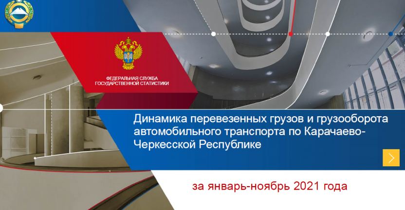 Грузовые перевозки автомобильного транспорта Карачаево-Черкесской Республики за ноябрь 2021 год