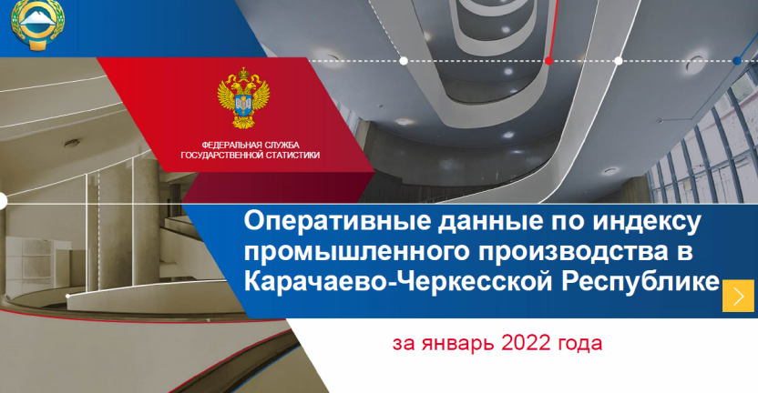 Оперативные данные по индексу промышленного производства в Карачаево-Черкесской Республике в январе 2022 года