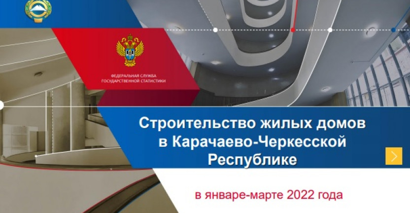 Строительство жилых домов в Карачаево-Черкесской Республике в январе-марте 2022 года