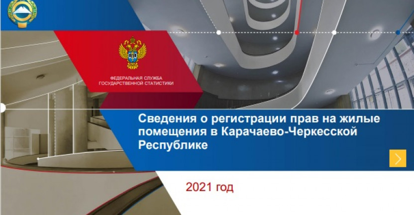 Сведения о регистрации прав на жилые помещения в Карачаево-Черкесской Республике в 2021 году