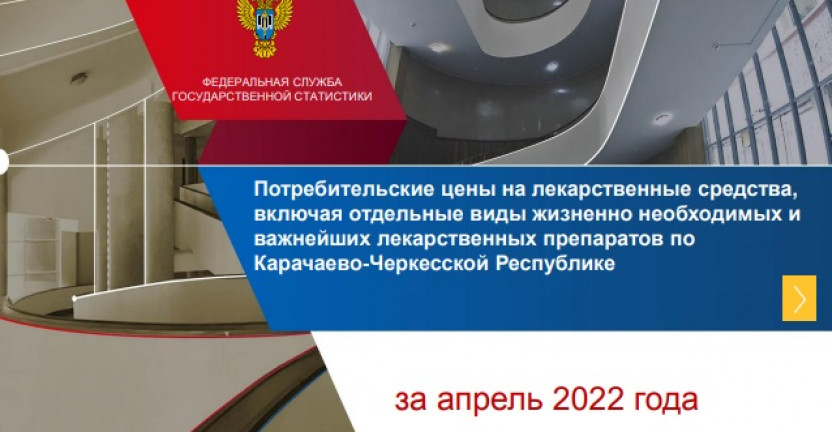 Потребительские цены на лекарственные средства, включая отдельные виды жизненно необходимых и важнейших лекарственных препаратов по Карачаево-Черкесской Республике за апрель 2022 года